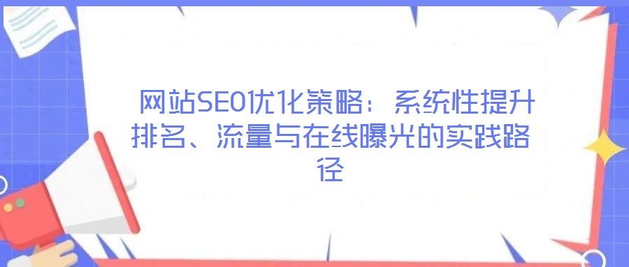 網站SEO優化策略:系統性提升排名、流量與在線曝光的實踐路徑