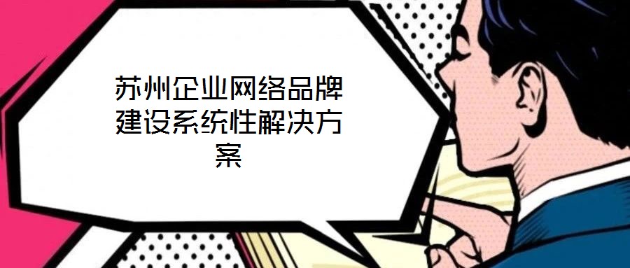 蘇州企業網絡品牌建設系統性解決方案